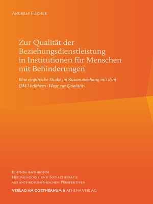 cover image of Zur Qualität der Beziehungsdienstleistung in Institutionen für Menschen mit Behinderungen